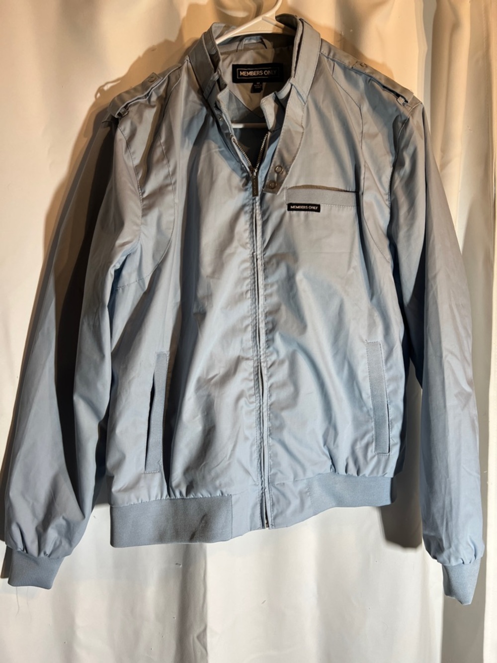Members Only Pale Blue Men's Bomber Jacket